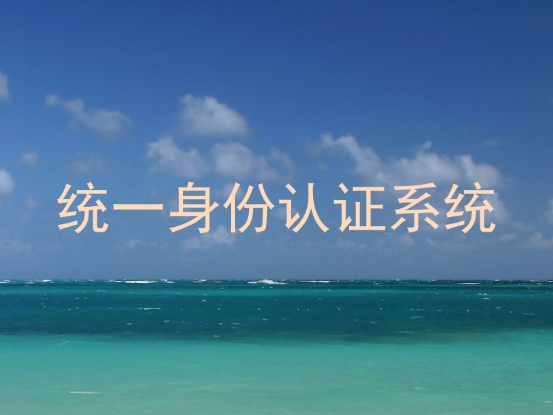 统一身份认证系统