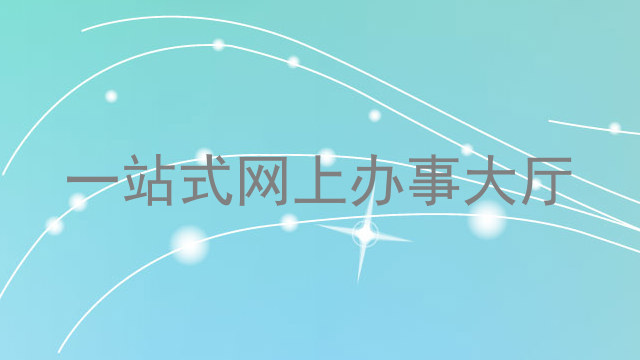 一站式网上办事大厅