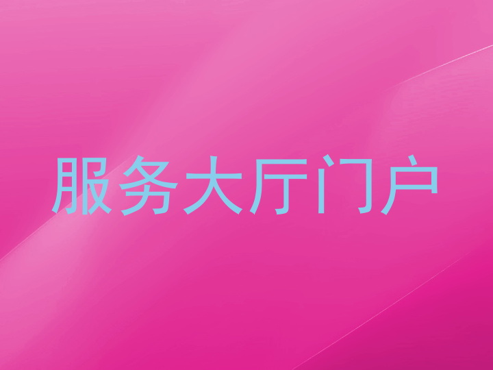 服务大厅门户
