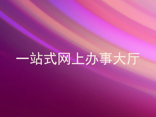 一站式网上办事大厅