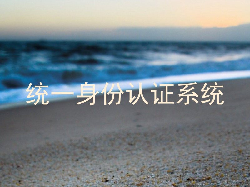 统一身份认证系统