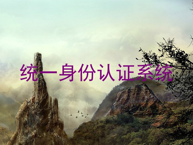 统一身份认证系统