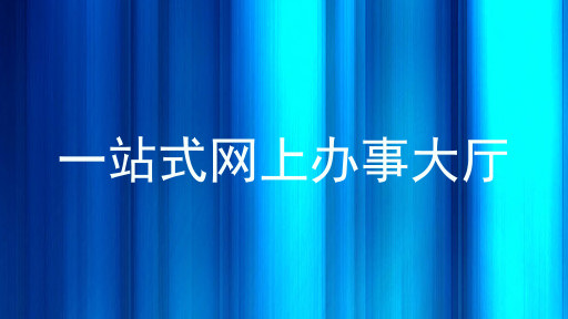 一站式网上办事大厅
