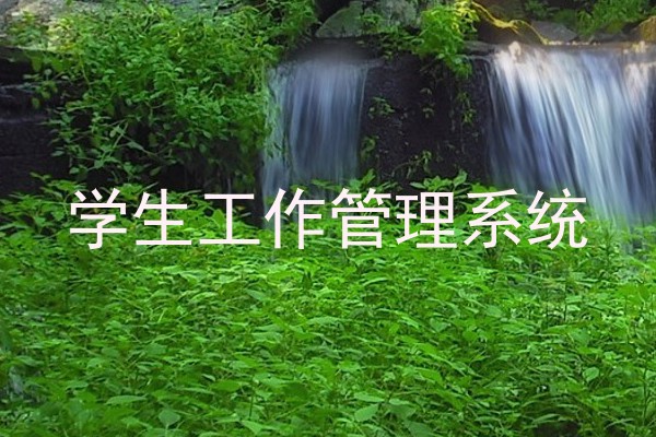 学生工作管理系统