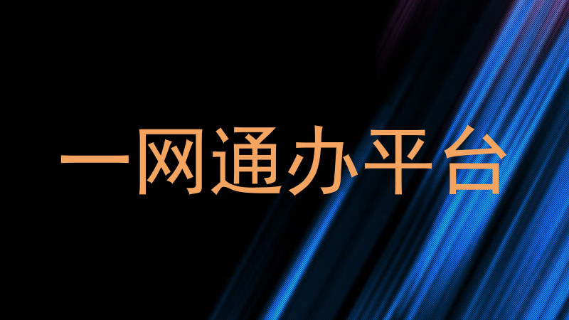 一网通办平台