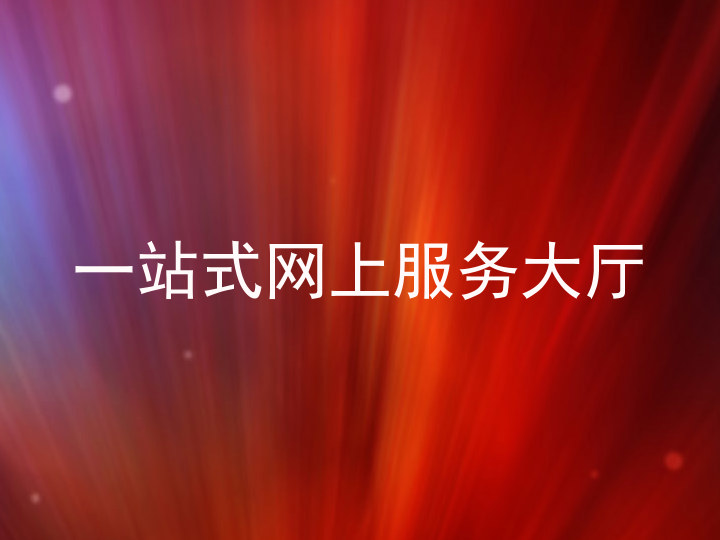 一站式网上服务大厅