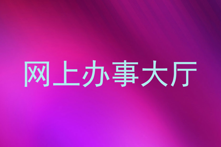 网上办事大厅