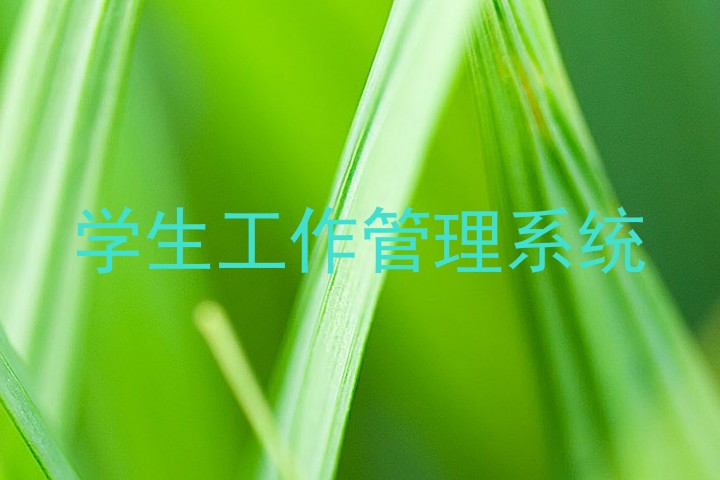 学生工作管理系统