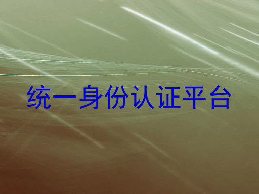 统一身份认证平台