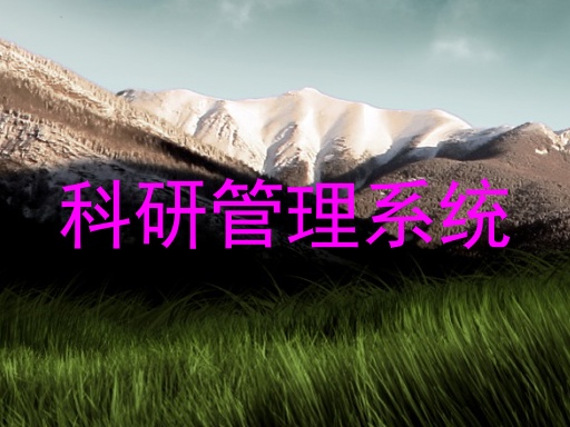 科研管理系统