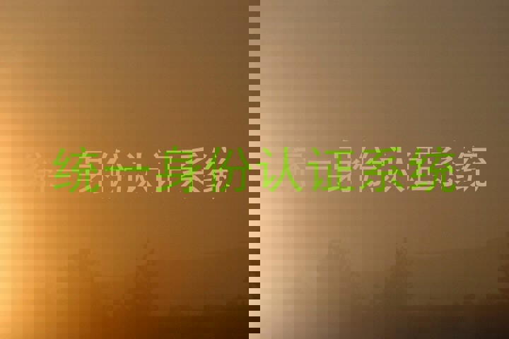 统一身份认证系统