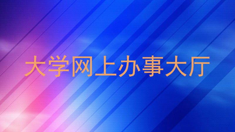 大学网上办事大厅