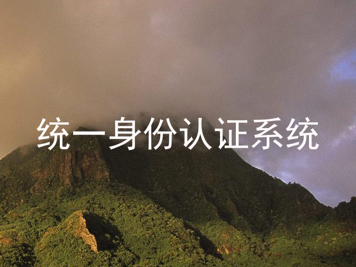 统一身份认证系统