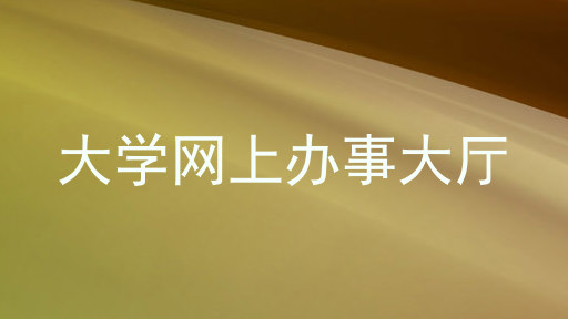 大学网上办事大厅