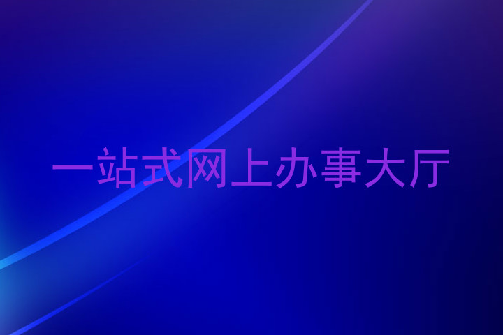 一站式网上办事大厅
