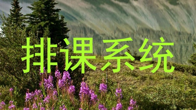 排课系统