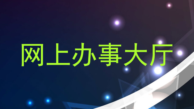 网上办事大厅