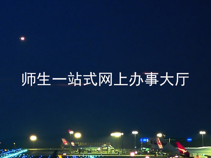 师生一站式网上办事大厅