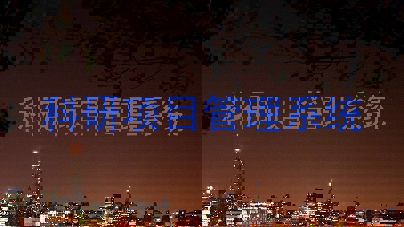 科研项目管理系统