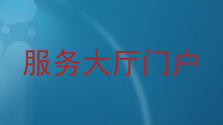 服务大厅门户