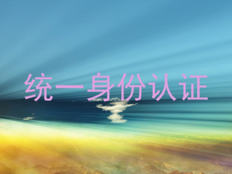统一身份认证