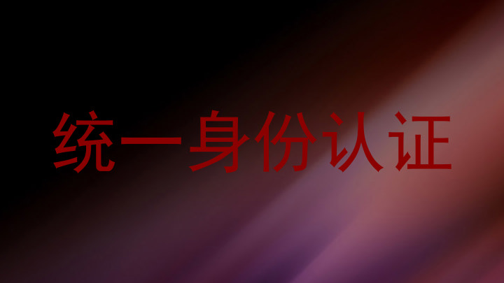 统一身份认证