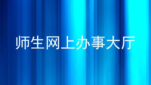 师生网上办事大厅