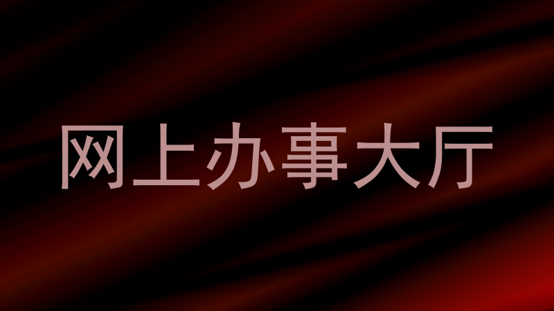 网上办事大厅