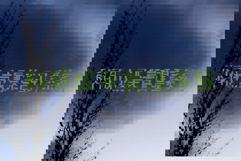 科研成果管理系统
