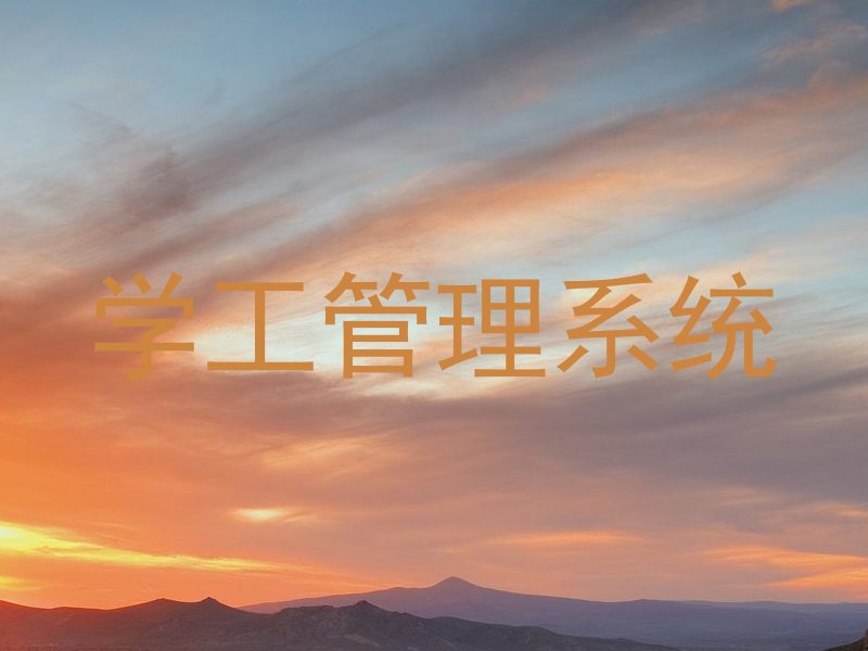 学工管理系统