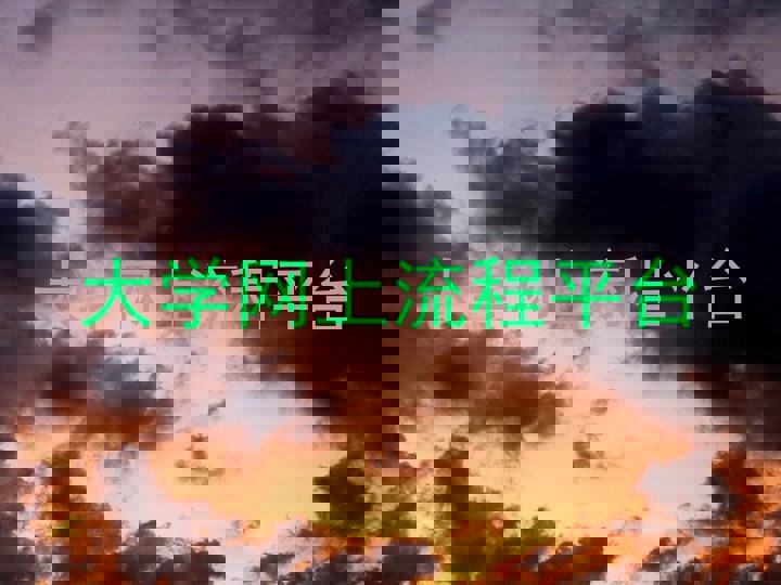大学网上流程平台