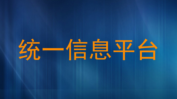 统一信息平台