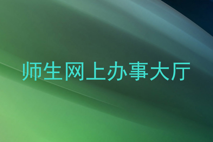 师生网上办事大厅