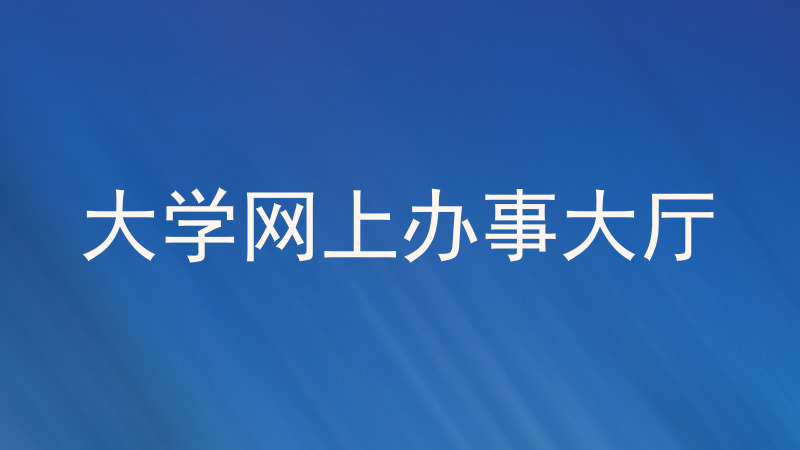 大学网上办事大厅
