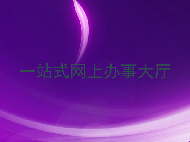 一站式网上办事大厅