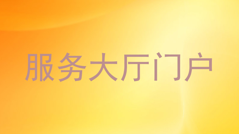 服务大厅门户