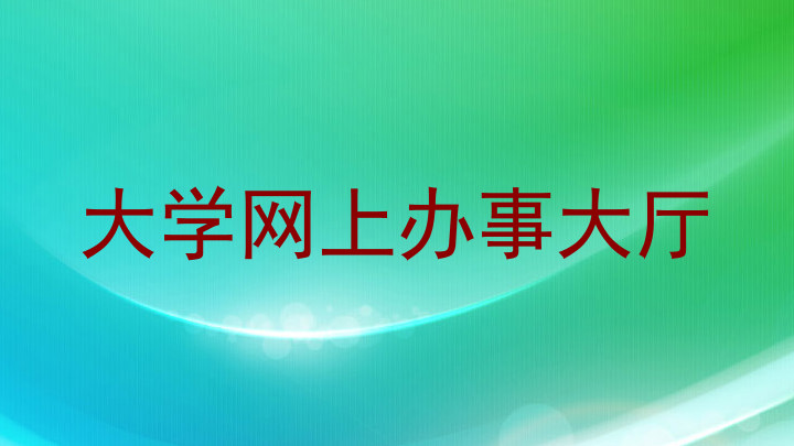大学网上办事大厅