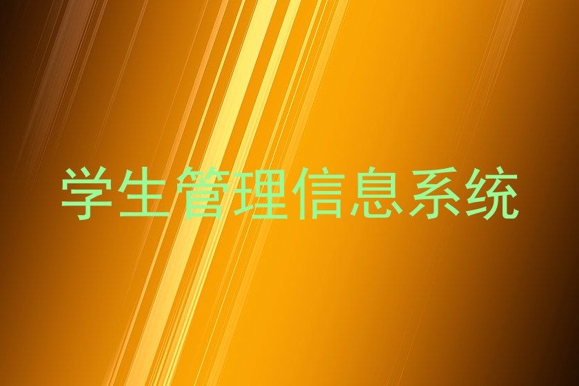学生管理信息系统