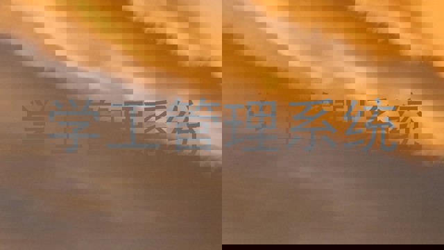 学工管理系统