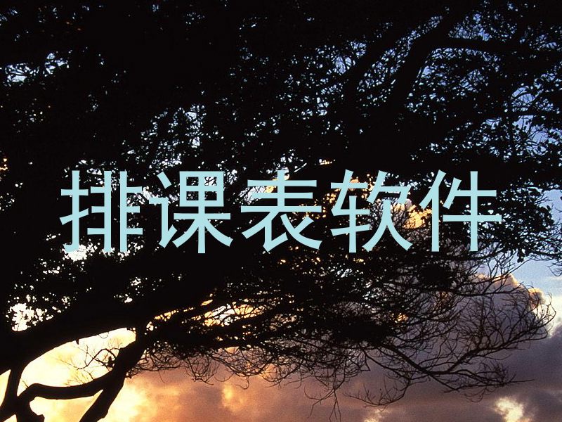 排课表软件