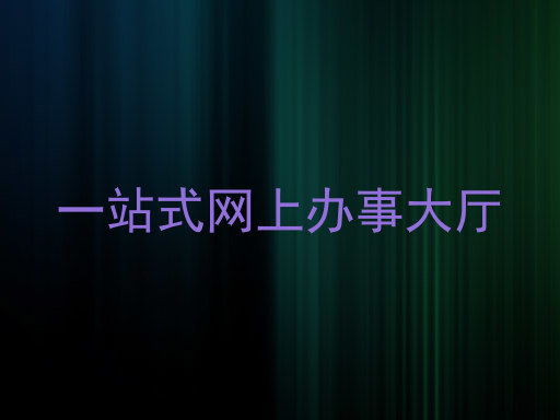 一站式网上办事大厅