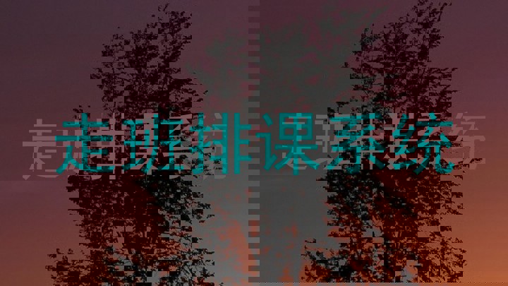 走班排课系统