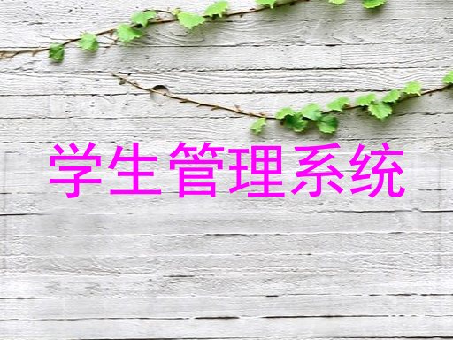 学生管理系统