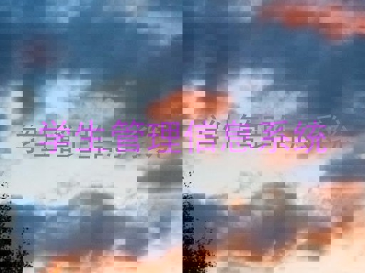 学生管理信息系统