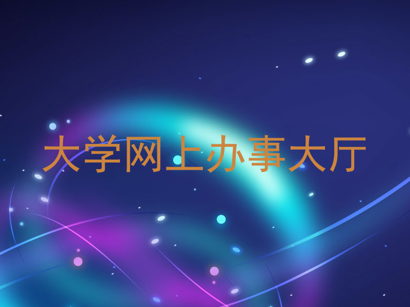 大学网上办事大厅