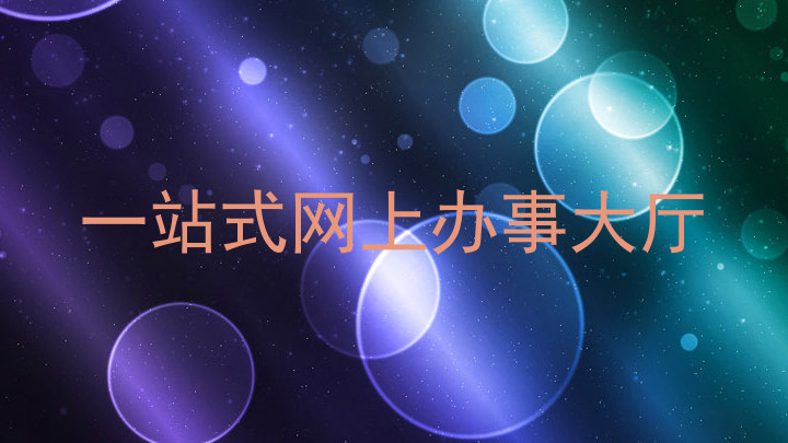 一站式网上办事大厅