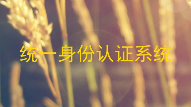 统一身份认证系统