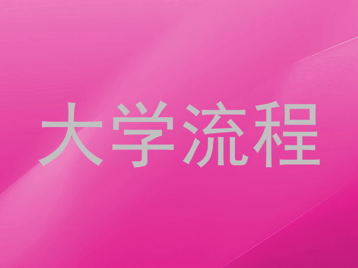 大学流程
