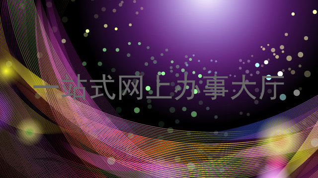 一站式网上办事大厅