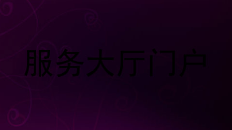 服务大厅门户